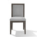 Modus Furniture Modesto Wood Frame Upholstered Side Chair in Koala Linen and French Roast 655450331251 FPBL63 Image 3