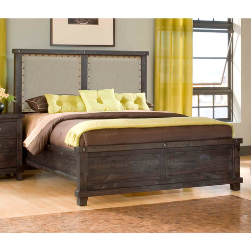 Modus Furniture Yosemite Upholstered Wood Panel Bed in Cafe  7YC9P  Main Image