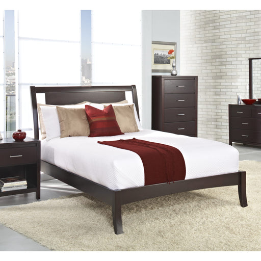 Modus Furniture Nevis Wood Sleigh Bed in Espresso  NV23L  Main Image