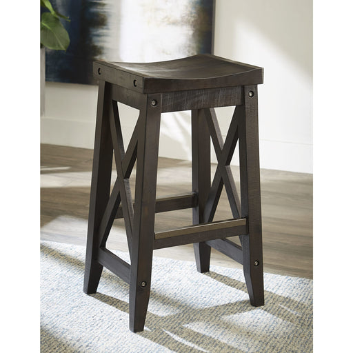 Modus Furniture Yosemite Solid Wood Bar Stool in Cafe 655450223556 7YC968W Main Image