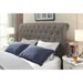 Modus Furniture Royal Tufted Upholstered Headboard in Dolphin Linen  3ZH3L BH11 Main Image