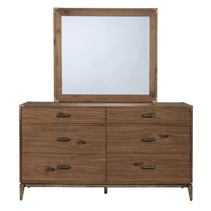 Modus Adler Six Drawer Dresser in Natural Walnut (2024) Image 5