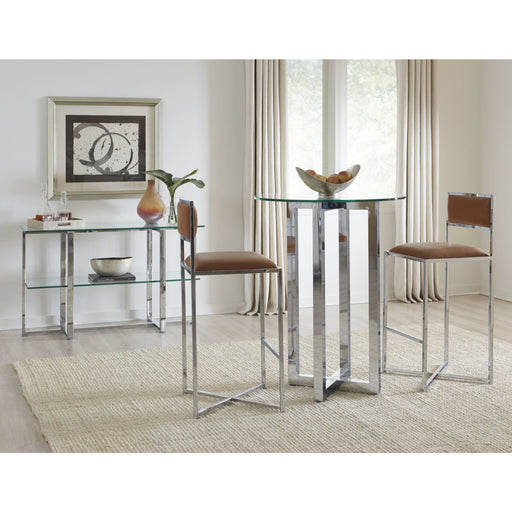 Modus Amalfi 32 inch Round Glass Top Bar Table Image 2