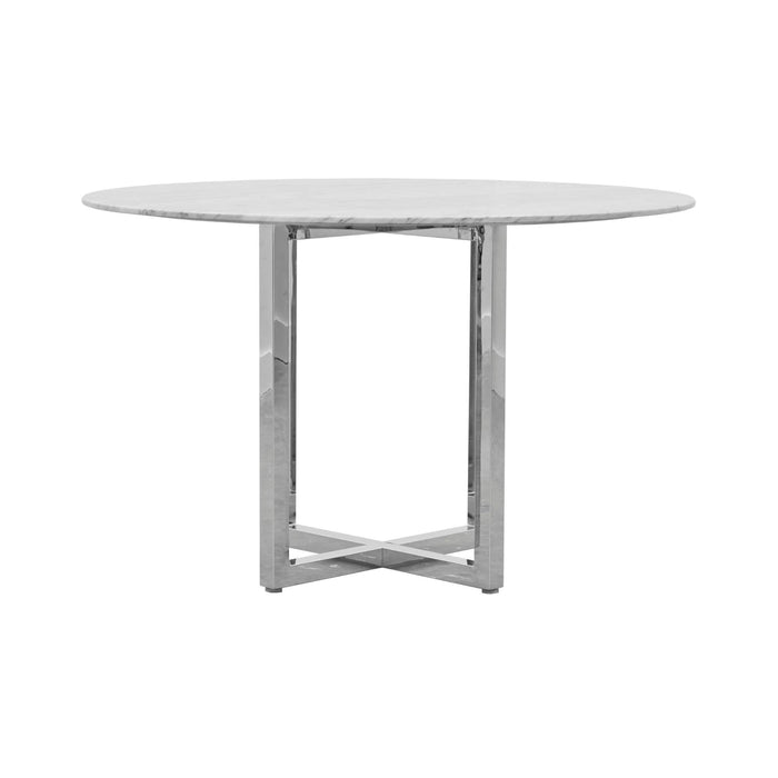 Modus Amalfi 48 inch Round Carrara Marble Top Counter Table Image 4