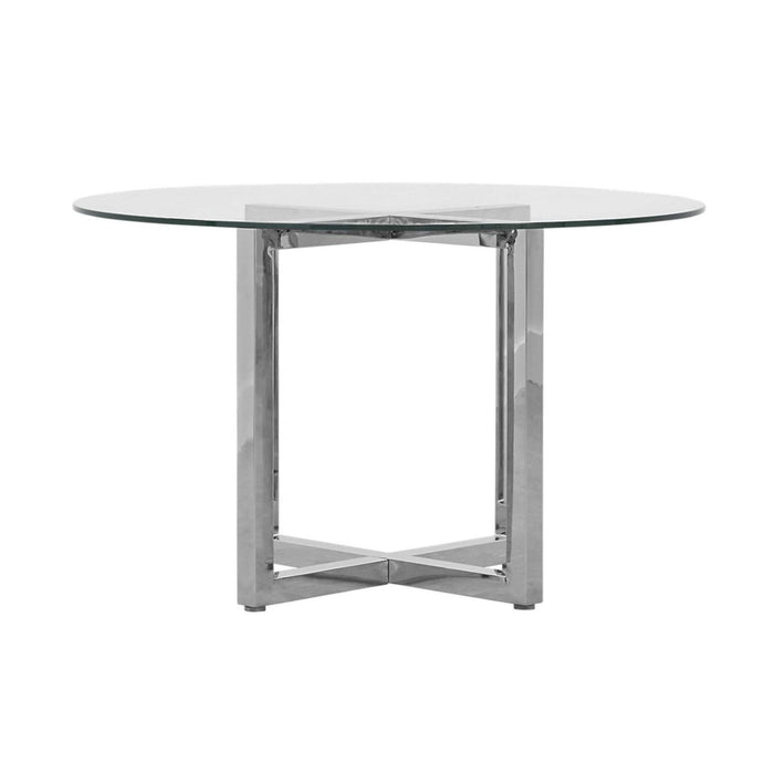 Modus Amalfi 48 inch Round Glass Top Dining Table Image 3
