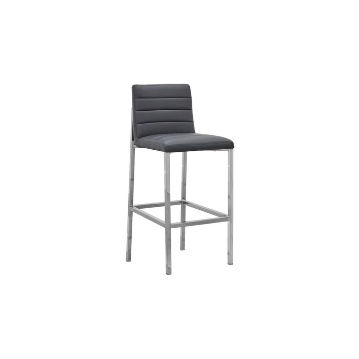 Modus Amalfi Metal Back Bar Stool in Cobalt Leather Image 2