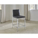 Modus Amalfi Metal Back Bar Stool in Cobalt Leather Main Image