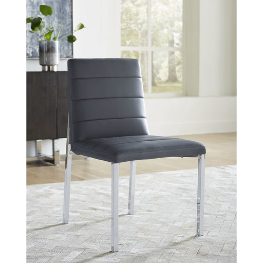 Modus Amalfi Metal Back Chair in Cobalt Leather Main Image