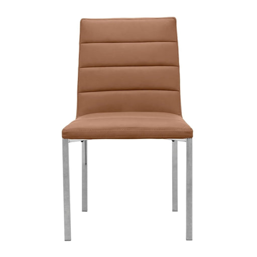 Modus Amalfi Metal Back Chair in Cognac Leather Image 1