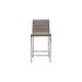 Modus Amalfi Metal Back Counter Stool in Taupe Leather Image 1