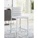 Modus Amalfi Metal Back Counter Stool in White Leather Main Image