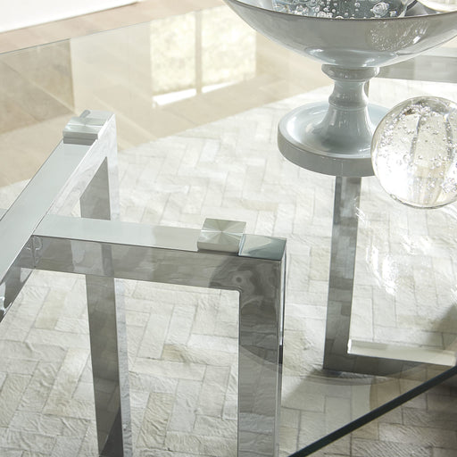 Modus Amalfi Rectangular Glass Top Dining Table Image 2