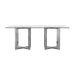 Modus Amalfi Rectangular Glass Top Dining Table Image 3
