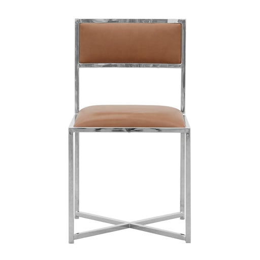 Modus Amalfi X-Base Chair in Cognac Leather Image 1