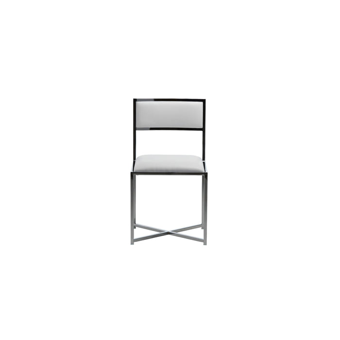 Modus Amalfi X-Base Chair in White Leather Image 2