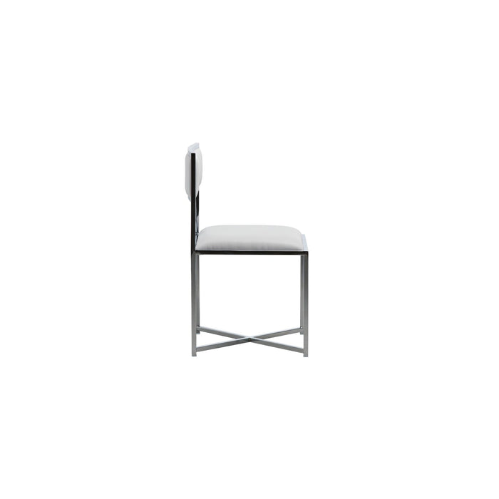 Modus Amalfi X-Base Chair in White Leather Image 3