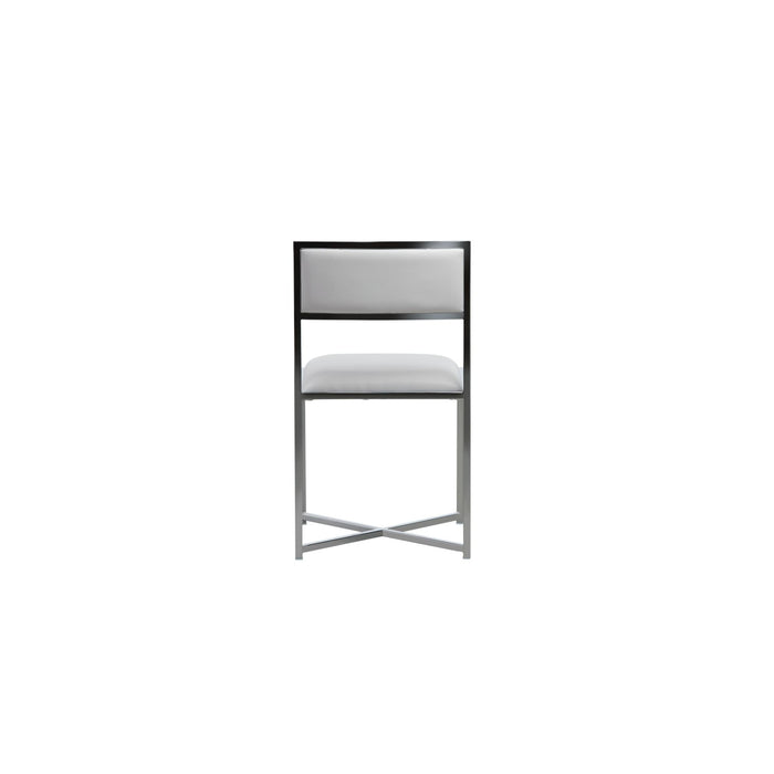 Modus Amalfi X-Base Chair in White Leather Image 4