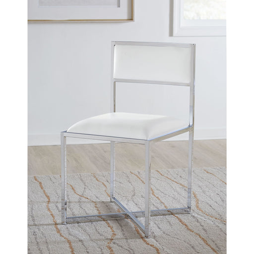 Modus Amalfi X-Base Chair in White Leather Main Image
