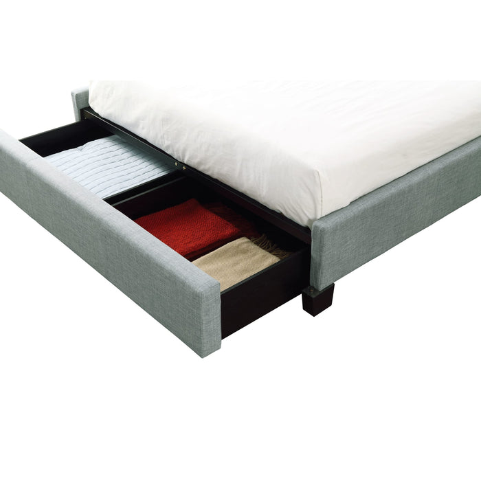Modus Ariana Upholstered Footboard Storage Bed in Bluebird Image 6
