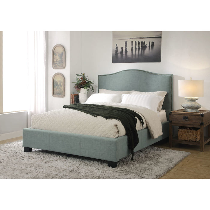 Modus Ariana Upholstered Footboard Storage Bed in Bluebird Main Image