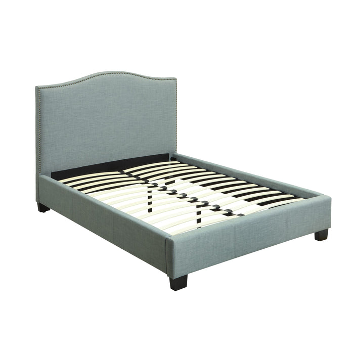 Modus Ariana Upholstered Platform Bed in Bluebird Image 4