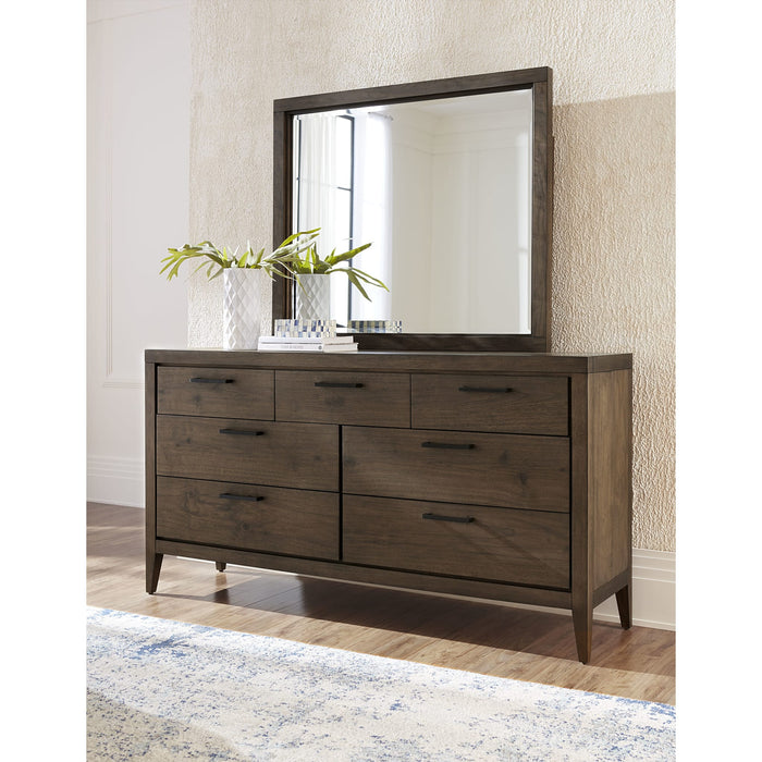 Modus Boracay Seven Drawer Walnut Dresser in Wild Oats Brown (2024) Image 2