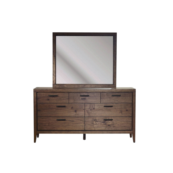 Modus Boracay Seven Drawer Walnut Dresser in Wild Oats Brown (2024) Image 3