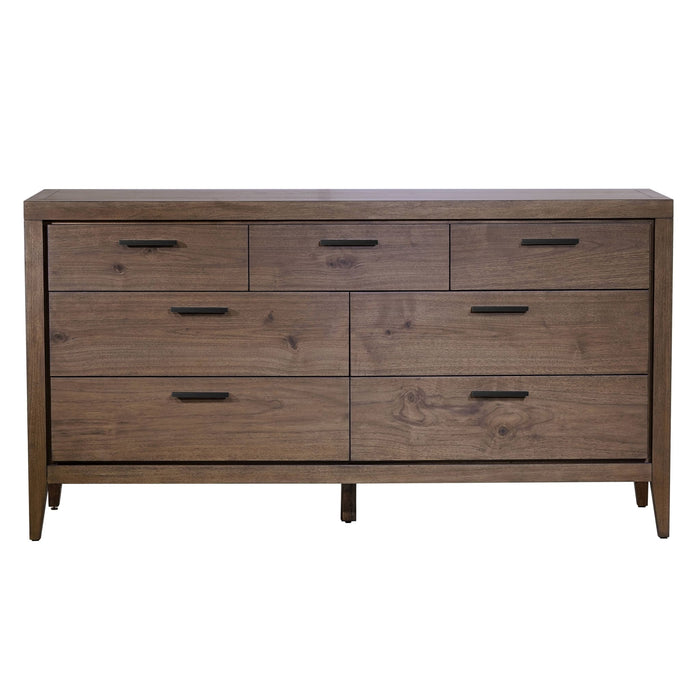 Modus Boracay Seven Drawer Walnut Dresser in Wild Oats Brown (2024) Image 4