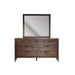 Modus Boracay Seven Drawer Walnut Dresser in Wild Oats Brown (2024) Image 5