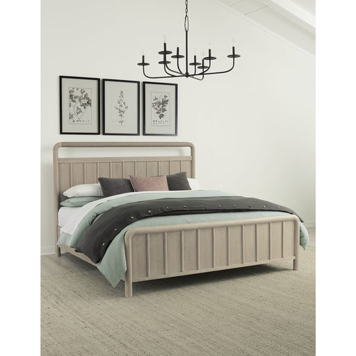 Modus Camden Shiplap Oak Wood Platform Bed in Chai Main Image