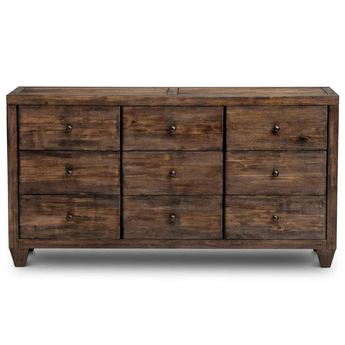 Modus Corinth Nine Drawer Solid Wood Dresser in River Wash Main Image