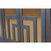Modus Doheny Wood and Metal  Two Door Sideboard in Black and Brass Image 4