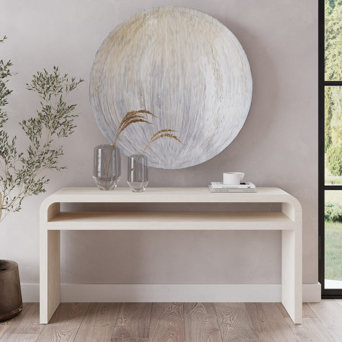 Modus Drake Ash Wood Console Table in Sugar Main Image