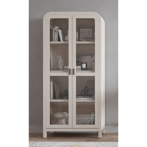 Modus Drake Glass Door Wooden Bookcase in Sugar Image 3