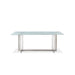 Modus Eliza Cracked Glass Dining Table in Brushed Stainless SteelImage 3