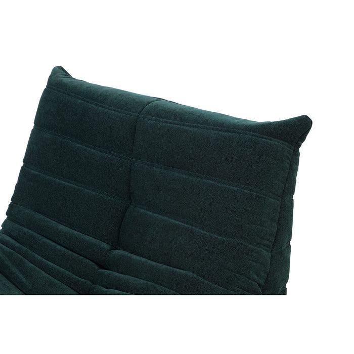 Modus Flex Upholstered Lounge Chair in Emerald Chenille Image 4