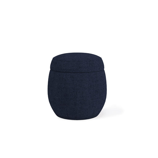 Modus Flex Upholstered Ottoman in Blue Jeans Chenille Main Image