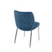 Modus Fomo Chenille-upholstered Stainless Steel Base Dining Chair in Azure Image 3