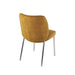 Modus Fomo Chenille-upholstered Stainless Steel Base Dining Chair in Pineapple Image 4