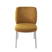 Modus Fomo Chenille-upholstered Stainless Steel Base Dining Chair in Pineapple Main Image