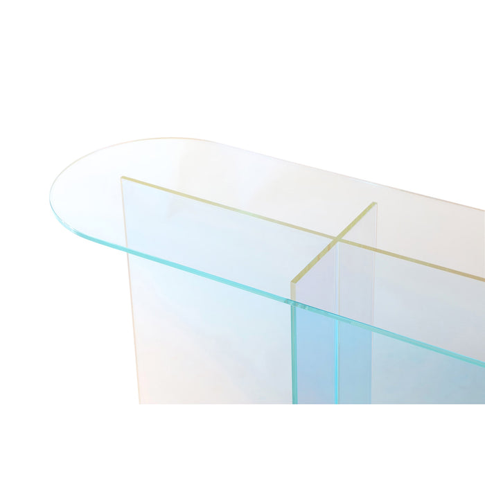 Modus Fomo Console Table in Iridescent Glass Image 1