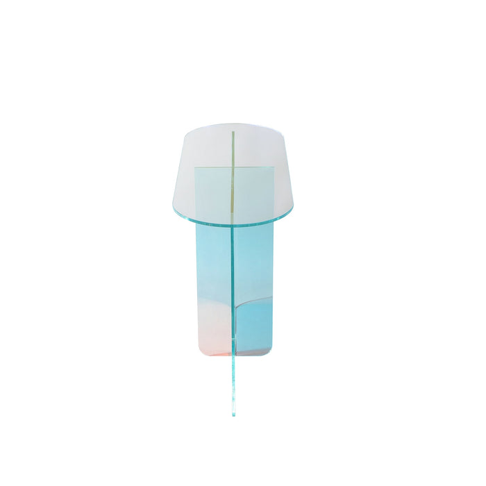 Modus Fomo Console Table in Iridescent Glass Image 3