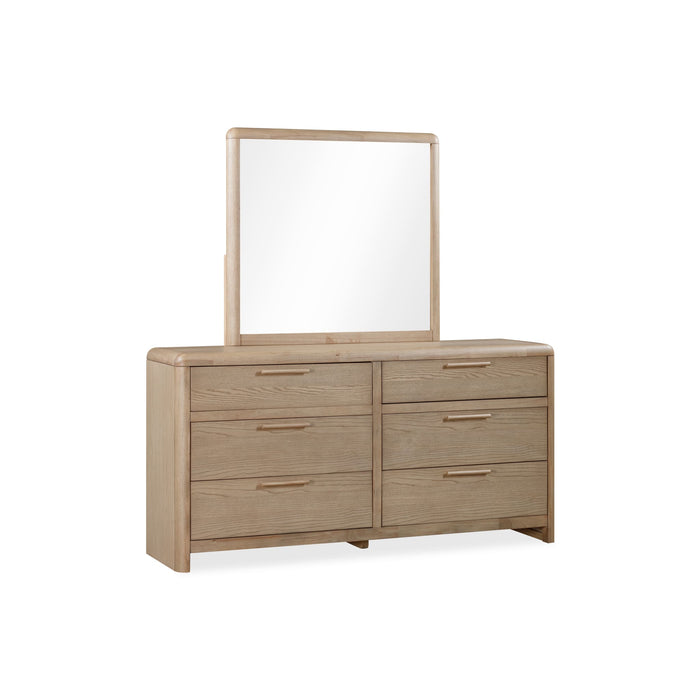 Modus Furano Six Drawer Ash Wood Dresser in Ginger Image 2