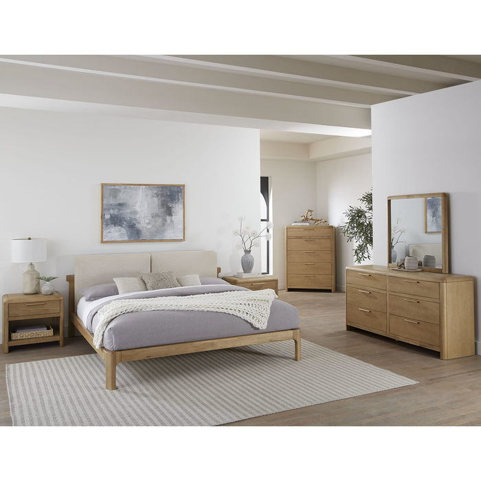 Modus Furano Six Drawer Ash Wood Dresser in Ginger Image 4