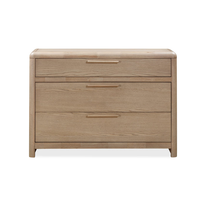 Modus Furano Three Drawer Ash Wood Bachelor Chest in Ginger Image 2