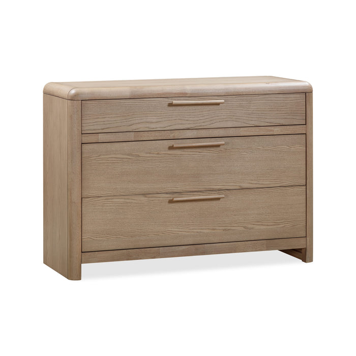 Modus Furano Three Drawer Ash Wood Bachelor Chest in Ginger Image 3