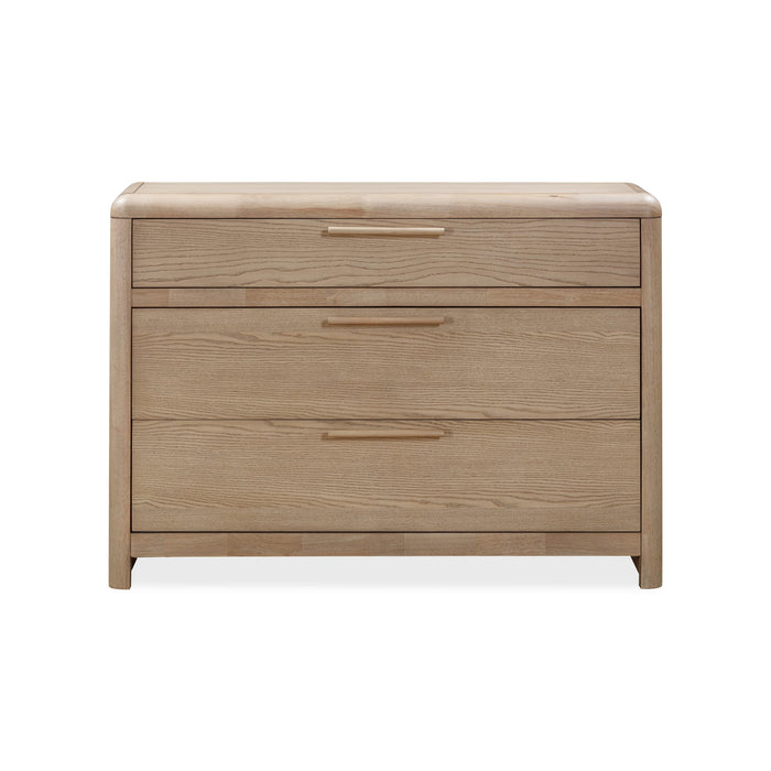Modus Furano Three Drawer Ash Wood Bachelor Chest in Ginger Main Image