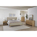 Modus Furano Upholstered Panel Bed in Ginger and Brun Boucle Image 2