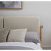 Modus Furano Upholstered Two Cushion Platform Bed in Ginger and Natural Linen Image 1