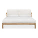 Modus Furano Upholstered Two Cushion Platform Bed in Ginger and Natural Linen Image 3